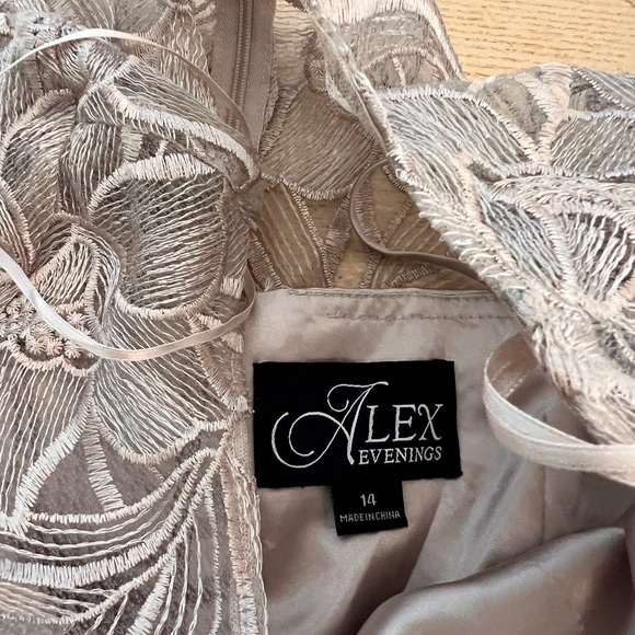 Alex Evenings - 8217835 Illusion Jewel Embroidered new Dress - Picture 5 of 16